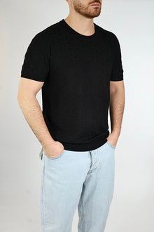 T-shirt in maglia ricamo 330 GIANNI LUPO