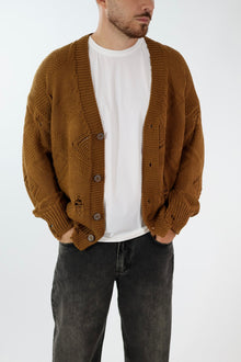 Cardigan strappi destroyed cropped fit  M54 OVERD