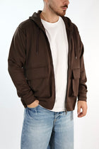 Felpa FI440162 moro viscosa cappuccio zip BL11