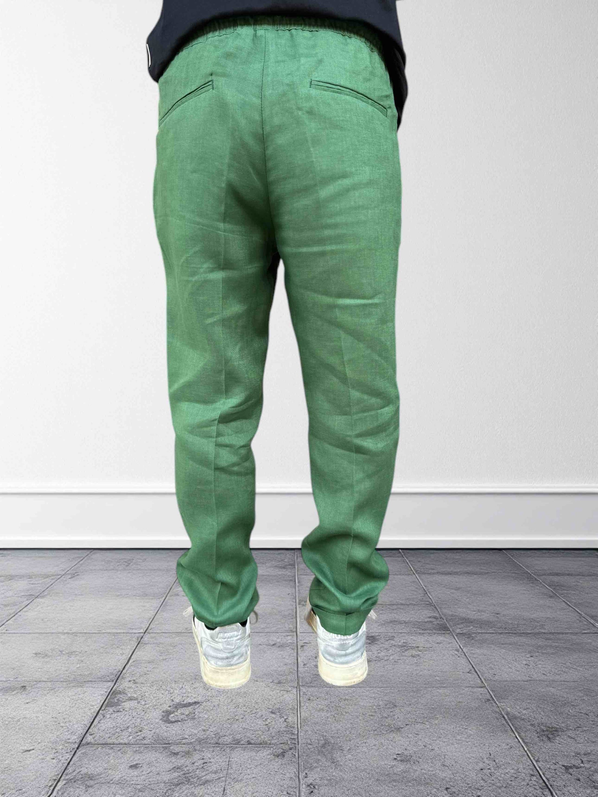 Pantalaccio pince lino slim fit OVERD