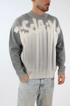 Maglione sfumato nero 757 DISCLAIMER