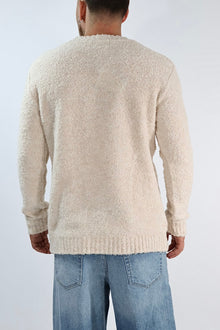 Maglione MACOMER17 ecru giro bouclé BL11