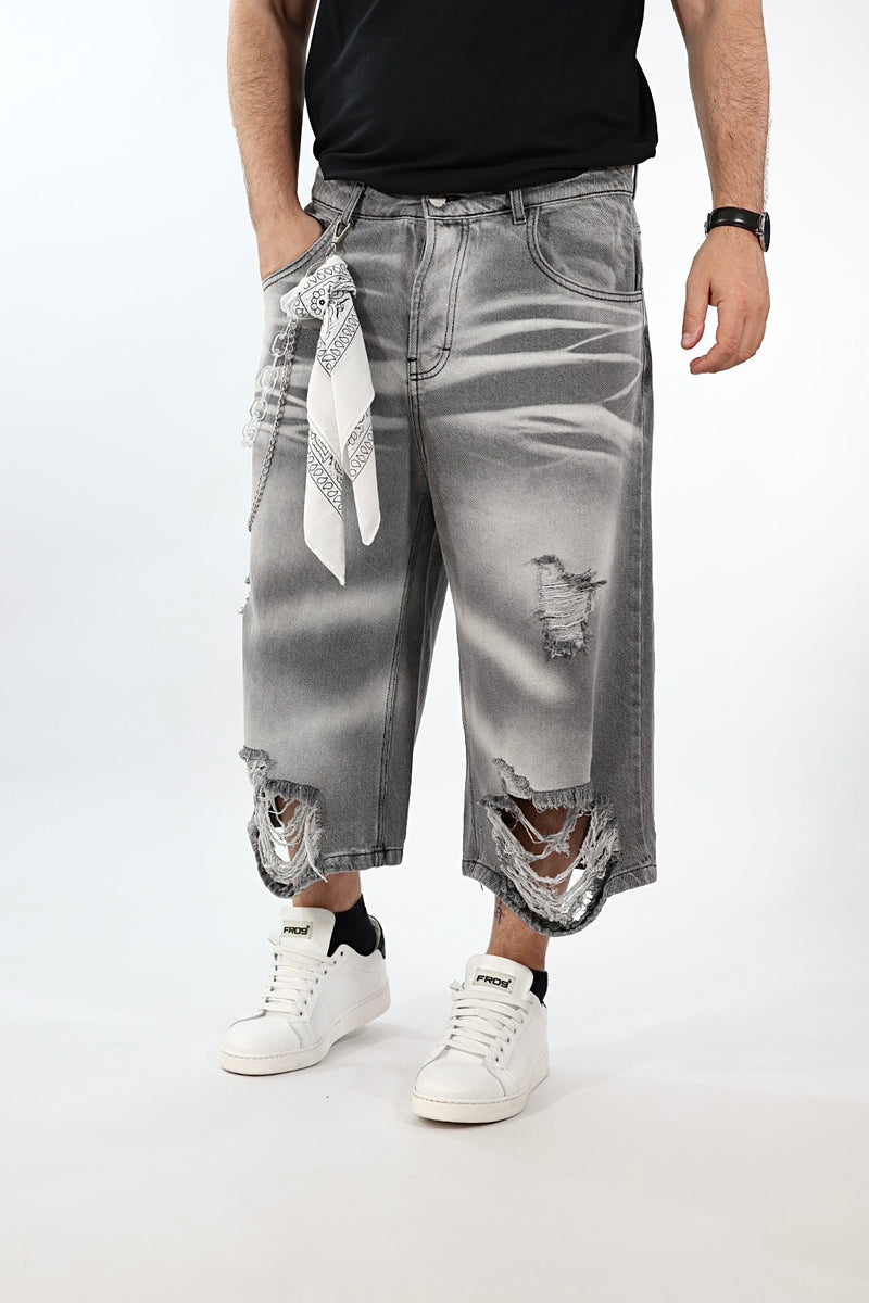 Bermuda strappi denim 200-5 J.W