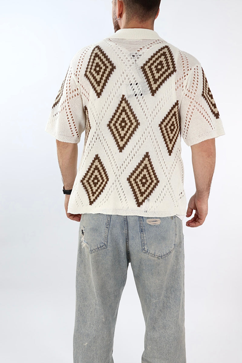 Polo in maglia lavorata 1001/NT J.W