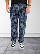 Pantalone ricamo floreale 126 BERNA