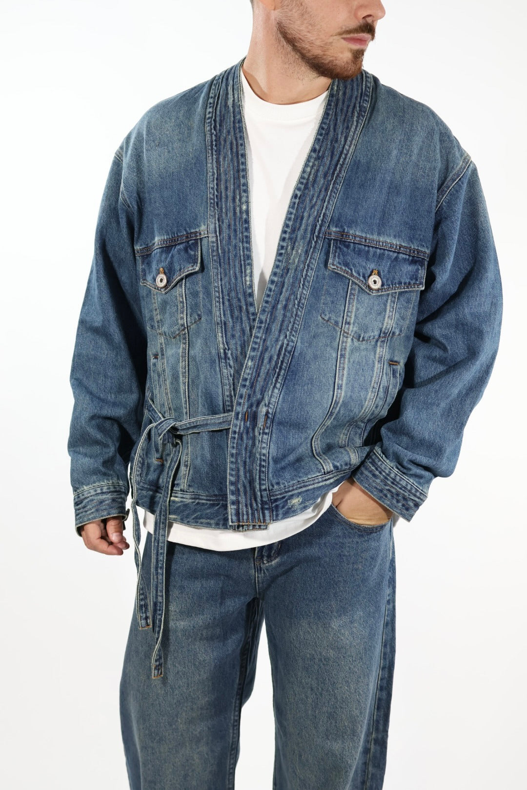 Giacca 382 denim kimono  BERNA