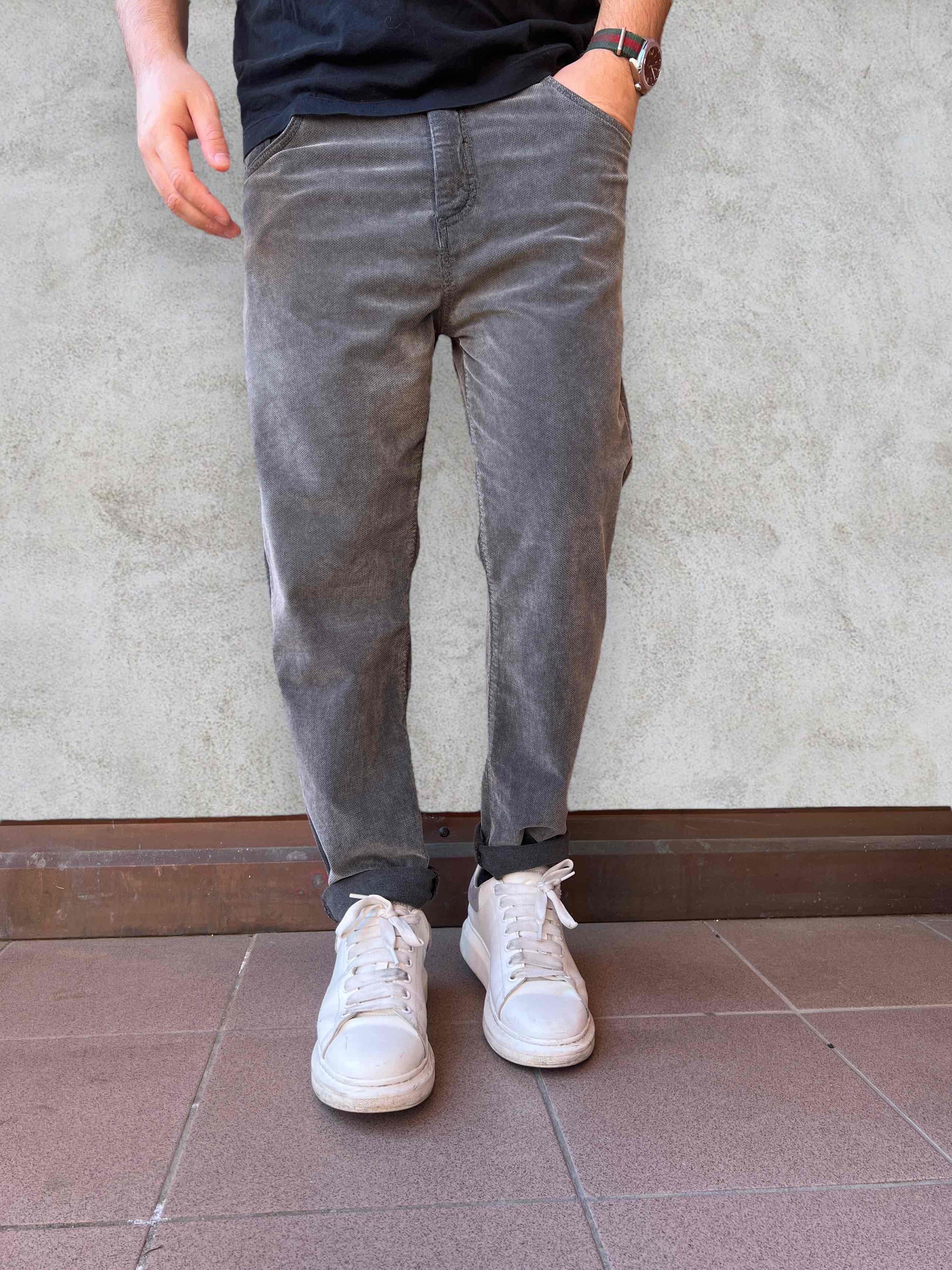 Pantalone carrot velluto BERNA