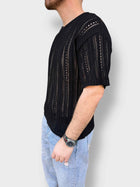 T-shirt in maglia traforata OVERD
