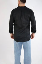 Camicia lino collo coreana 250 BERNA