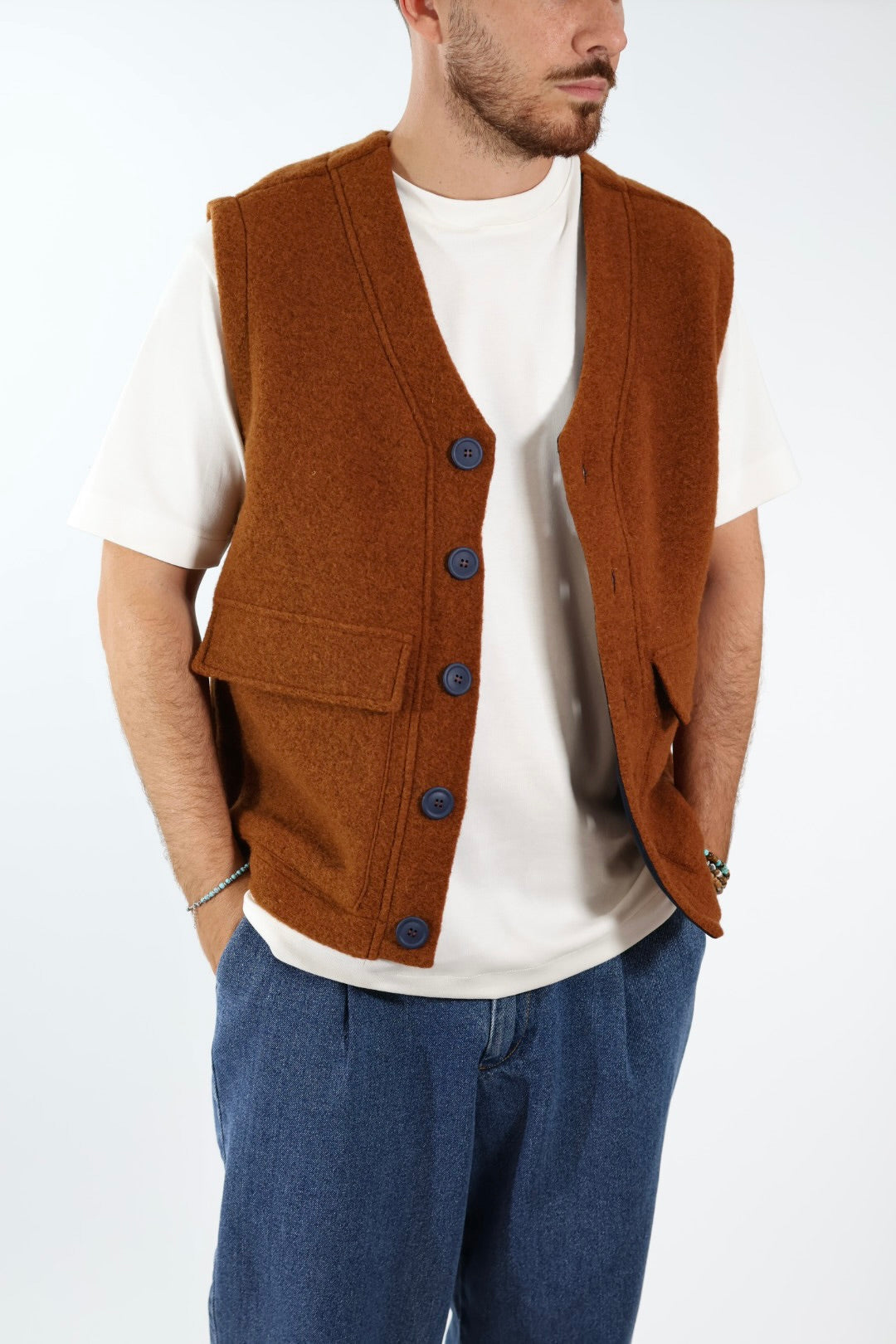 Gilet lana cotta blgilet109 BL11