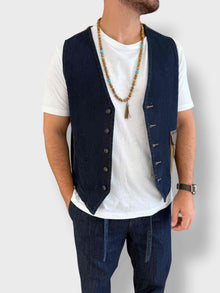 Gilet dettagli velluto 135 BERNA