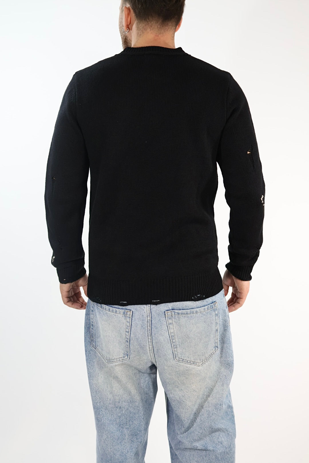 Maglione 5615 lana strappi GIANNI LUPO