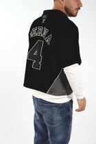 T-shirt manica corta baseball cropped velluto 362 BERNA