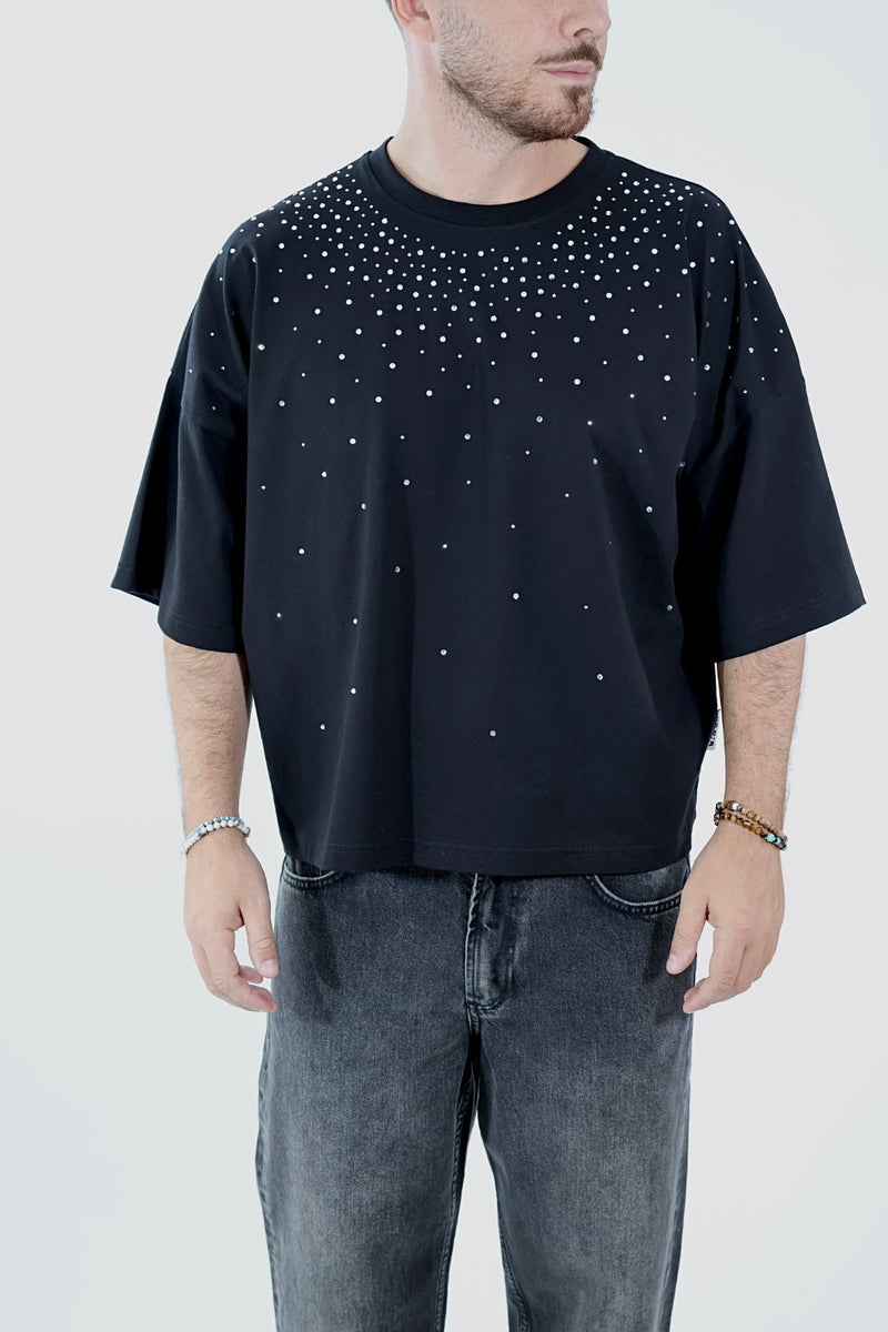 T shirt cropped strass 083 BERNA