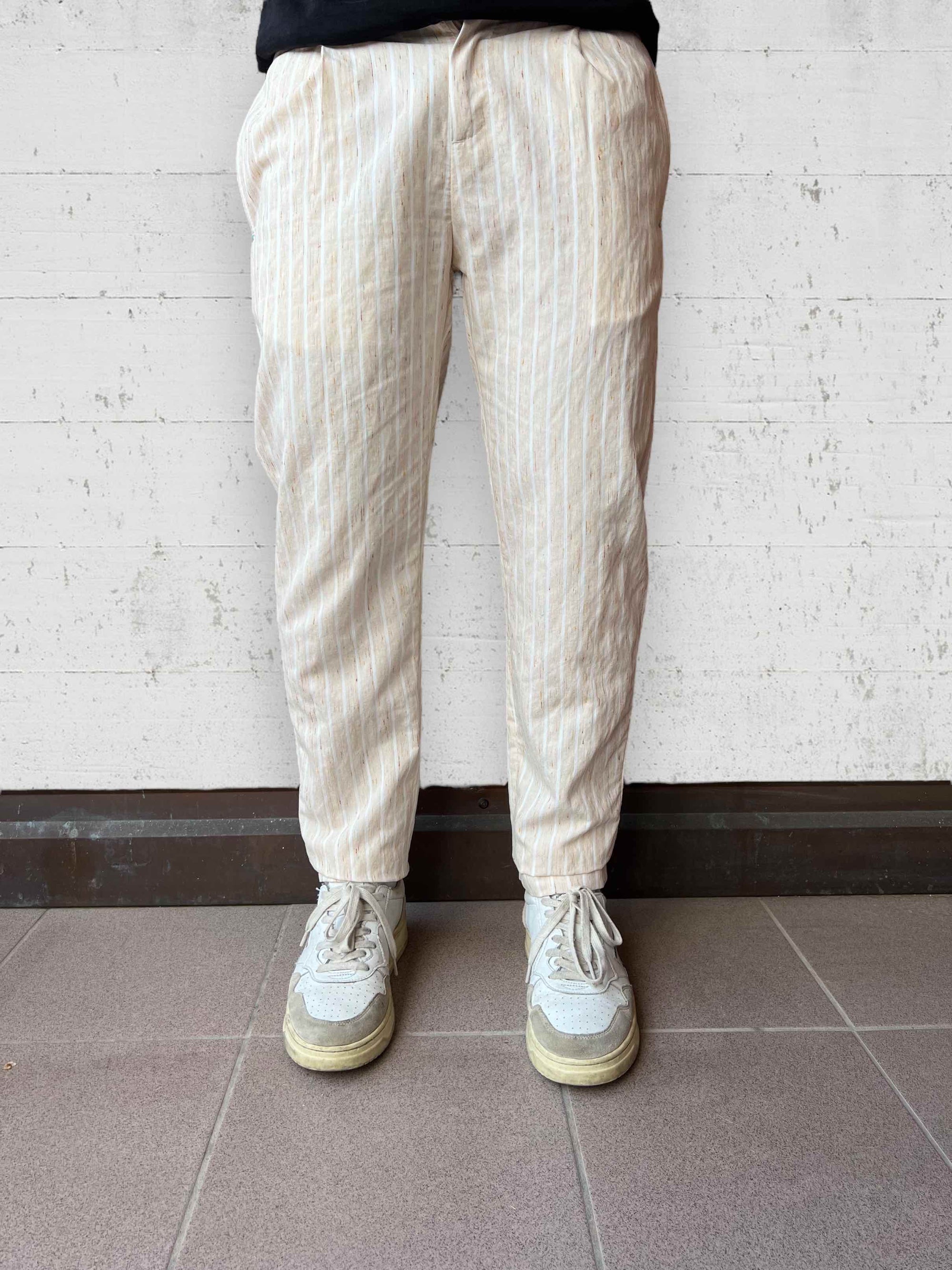 Pantalone righe lavorato BERNA
