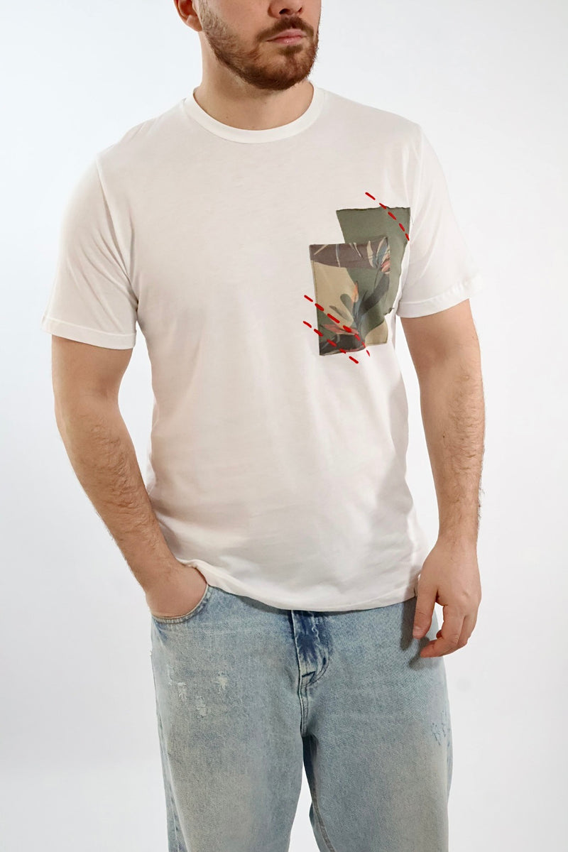 T-shirt doppio taschino camou Camou30 BL11