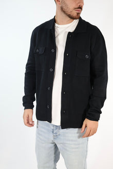 Cardigan 044 polo punto milano nero BERNA