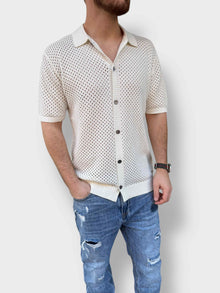 Polo in maglia traforata GIANNI LUPO