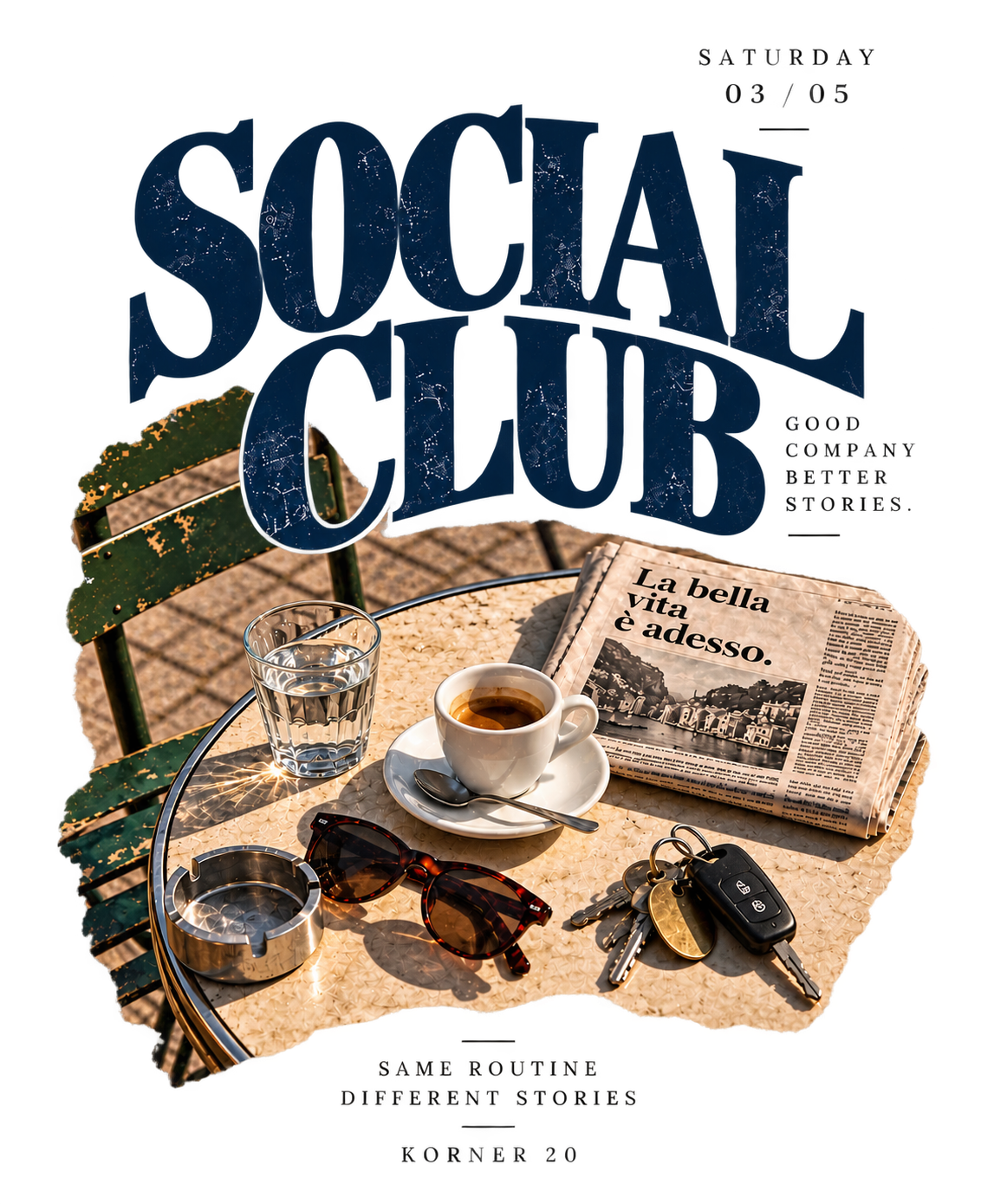 Felpa Social club girocollo KORNER20 20