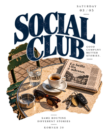 Felpa Social club girocollo KORNER20 20