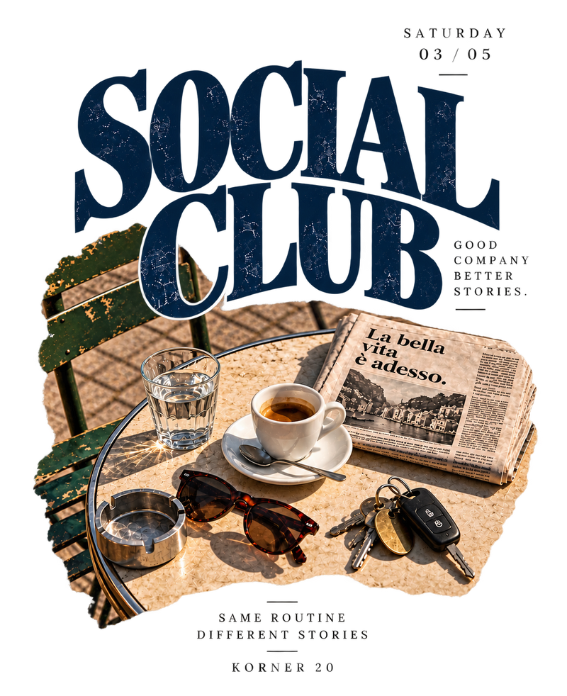 Felpa Social club girocollo KORNER20 20