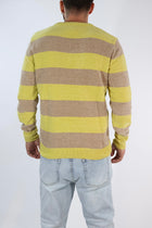 Maglione 635 ciniglia girocollo righe  GIANNI LUPO