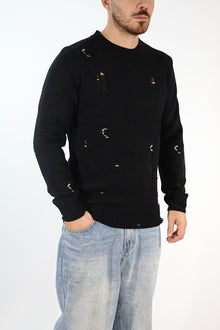 Maglione 5615 lana strappi GIANNI LUPO