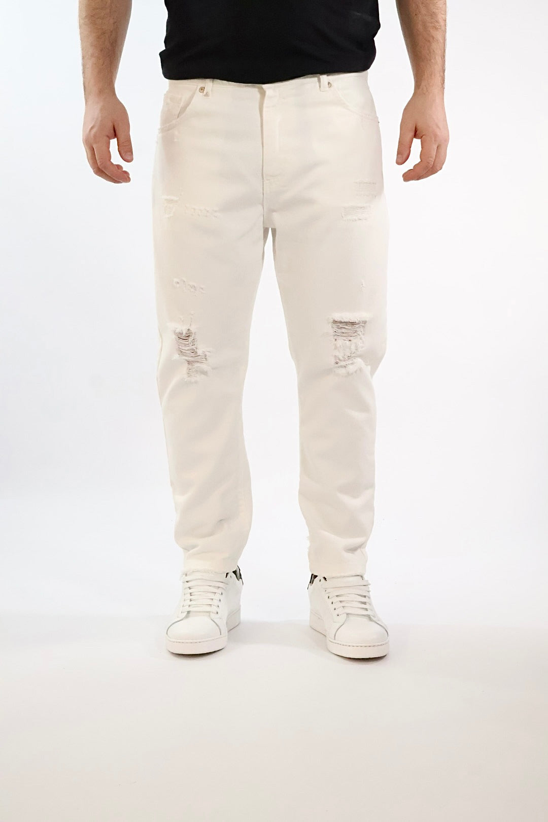 Pantalone cropped maracana  destroyed 077 BERNA