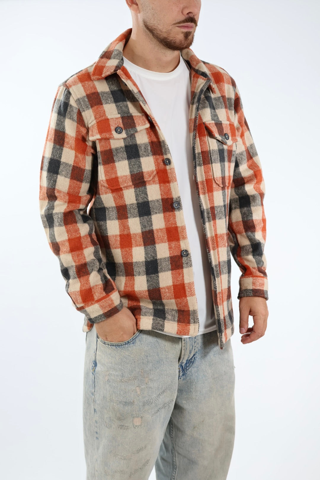 Overshirt panno OS5 quadri  WHY NOT BRAND