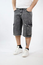 Bermuda denim cargo blitch 412  BL11