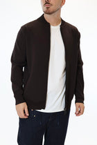 Maglioncino M14 lupetto full  zip moro OVERD