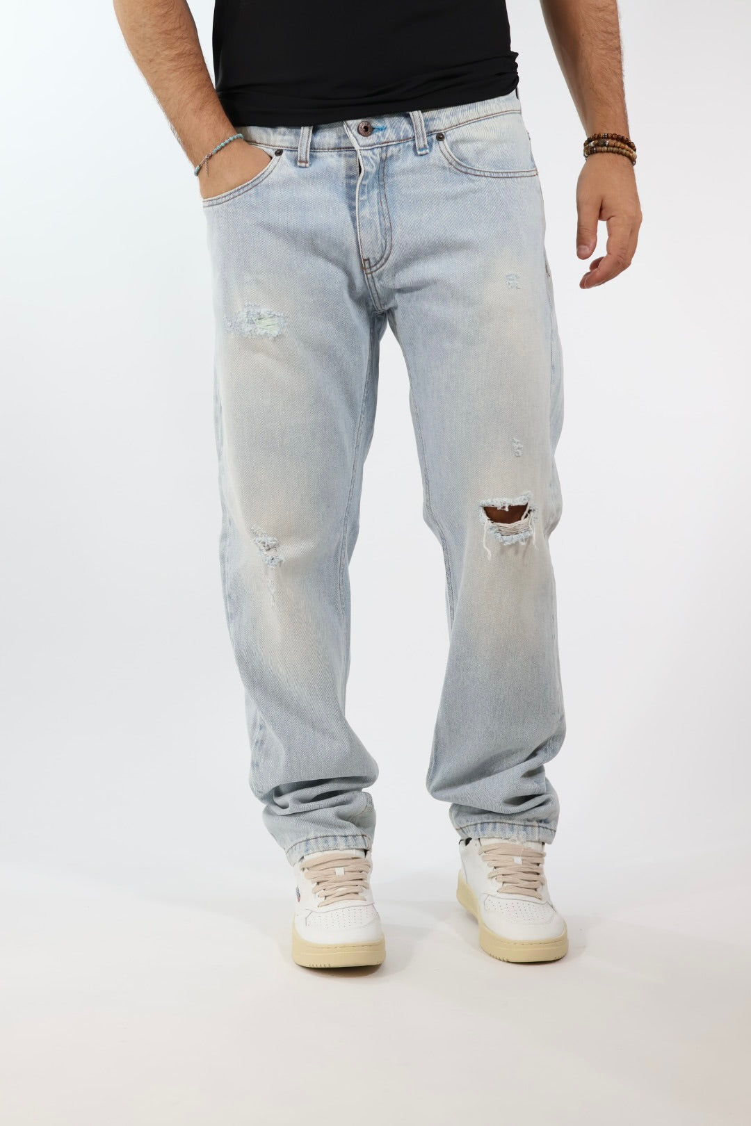 Jeans regular scritte 003 BERNA
