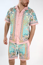 Camicia m/m fantasia  024TB GIANNI LUPO