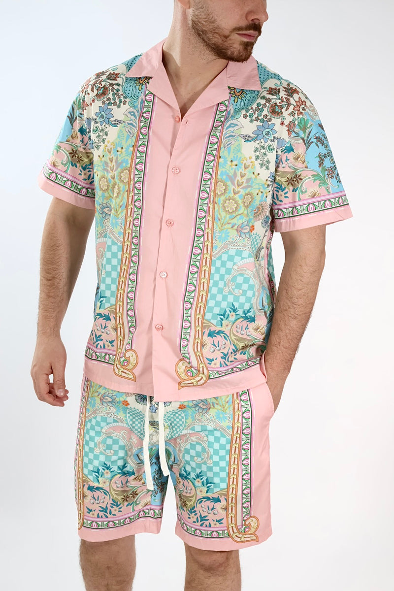 Camicia m/m fantasia  024TB GIANNI LUPO