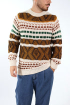 Maglione giro intarsio BW251430 BL11