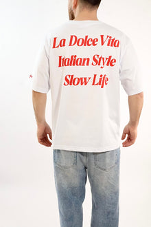 T-shirt ricamo la dolce vita 1967 SUPERCULTURE