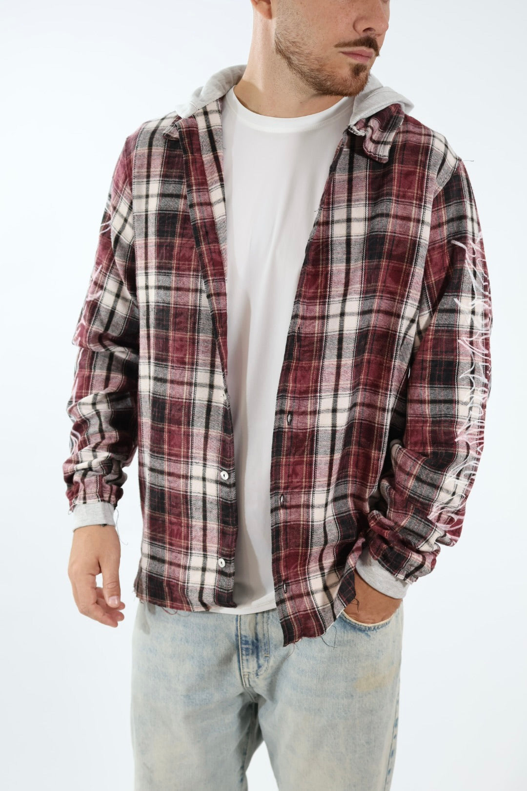 Camicia check flanella cappuccio 790 DISCLAIMER