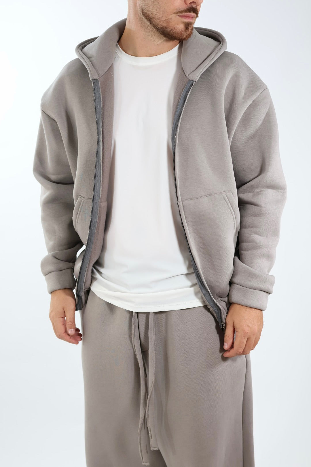 Felpa FL30 zip cappuccio conceptual WHY NOT BRAND