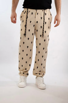 Pantalone ricamo lino/viscosa 402 BERNA