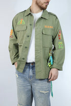 Overshirt ricami aztechi 282 BERNA