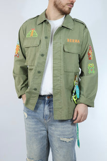 Overshirt ricami aztechi 282 BERNA