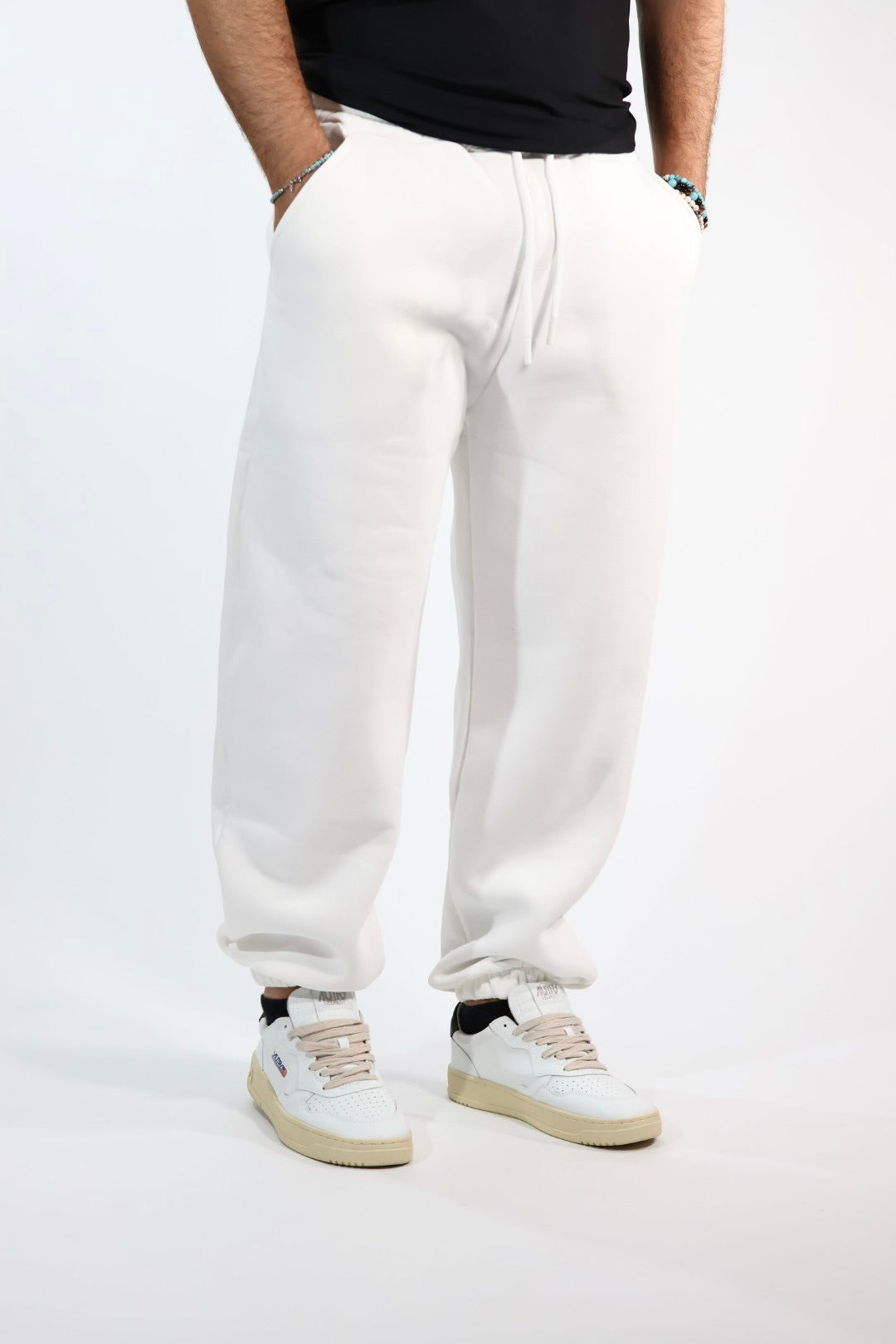 Pantalone 074-128 jogger bianco BERNA