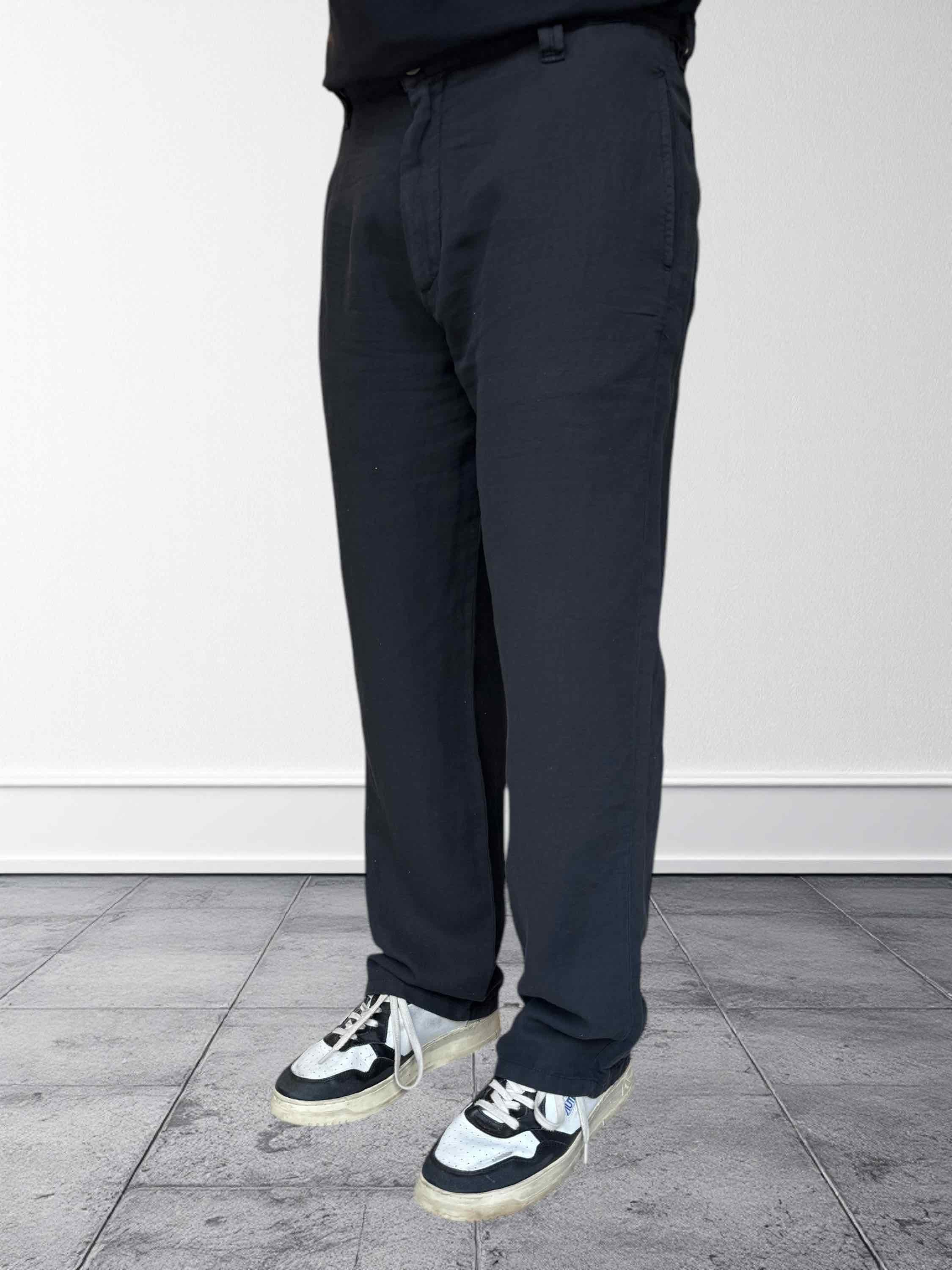 Pantalone maputo lino/cotone chino wide fit PONT