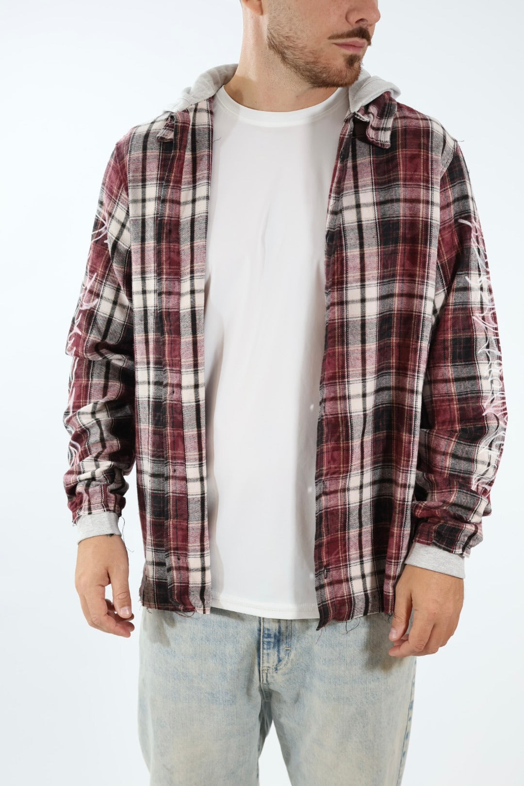 Camicia check flanella cappuccio 790 DISCLAIMER