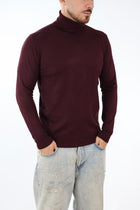 Maglioncino M02 dolcevita viscosa bordeaux OVERD