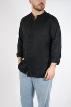 Camicia lino collo coreana 250 BERNA