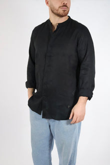 Camicia lino collo coreana 250 BERNA