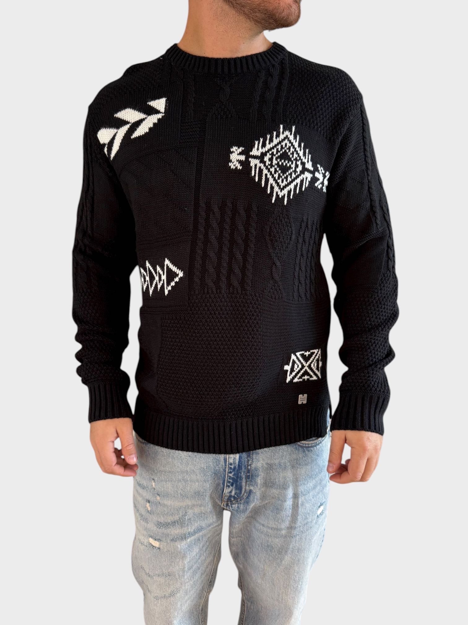 Maglione intarsio 0001 BL11