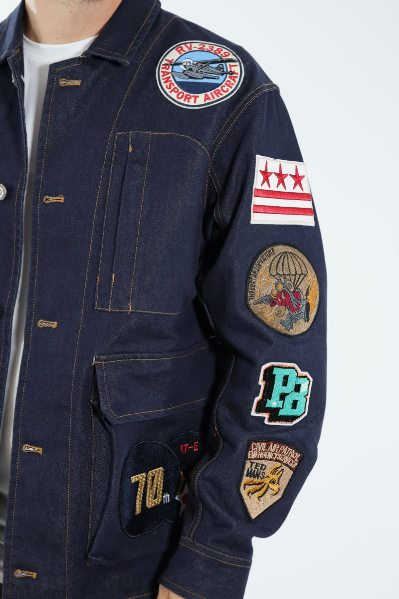 Giacca denim patch 385 BERNA
