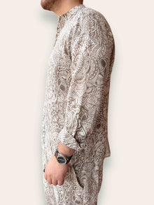 Camicia Lino/viscosa fantasia BL11